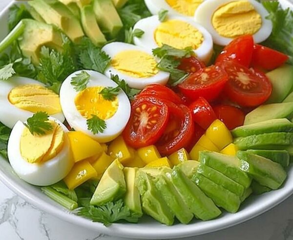 Salade fraîcheur avocat oeuf