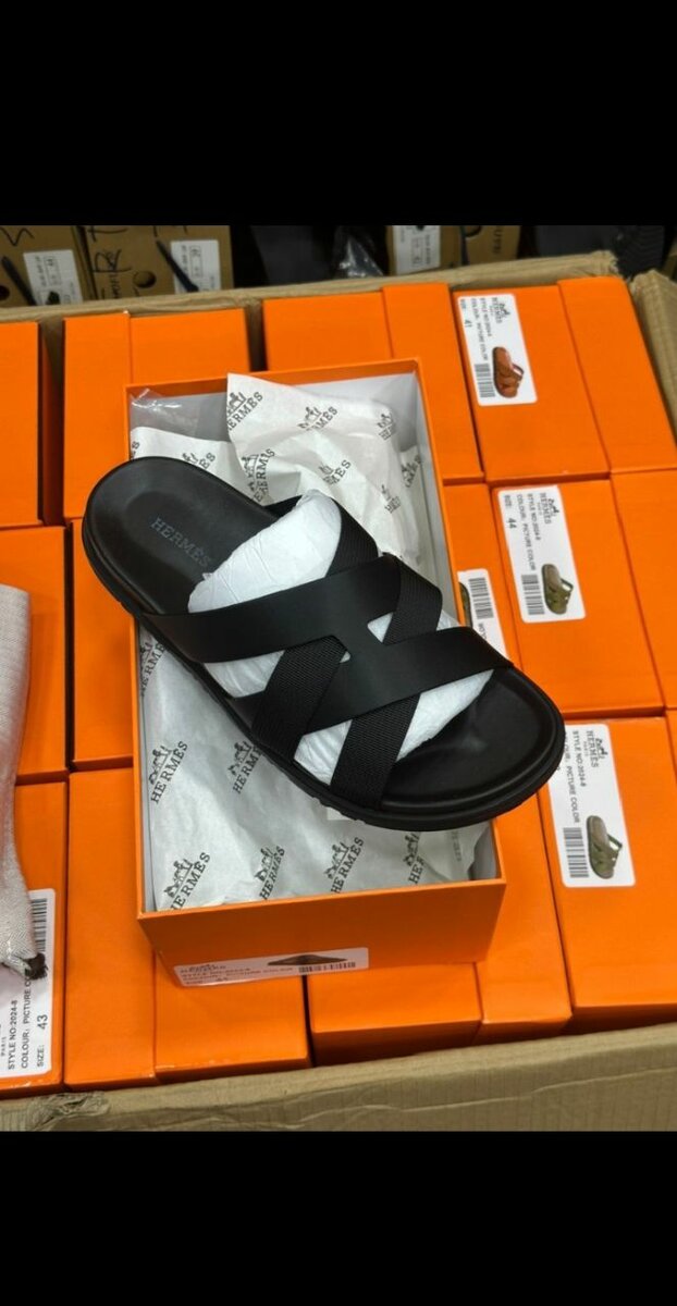 Sandales de luxe en cuir pour hommes