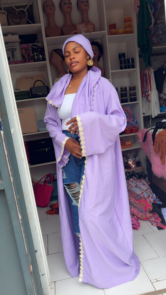 Longue Tunique Violette Élégante