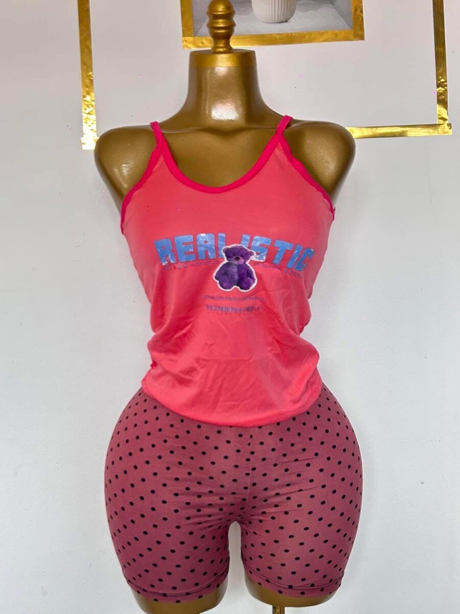 Pyjama d'été coloré femme