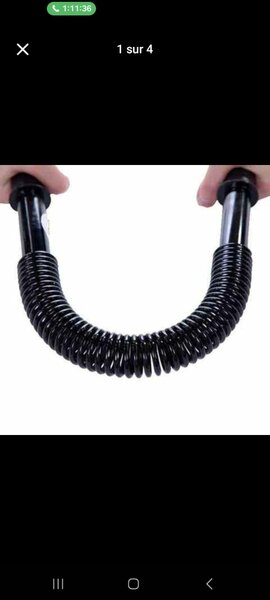 Barre à ressort musculation