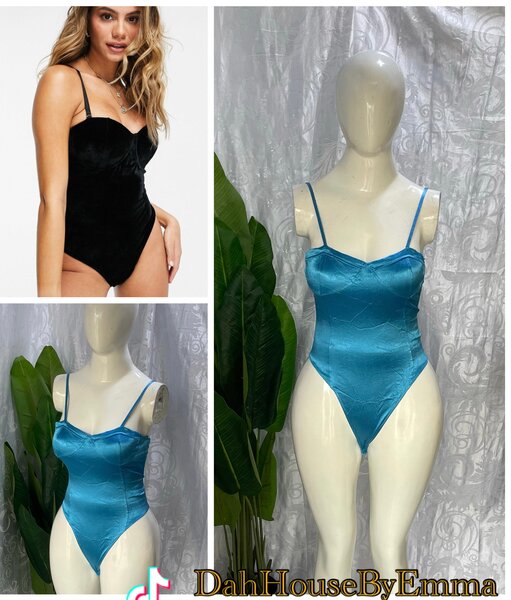 Body en Velours Élastique