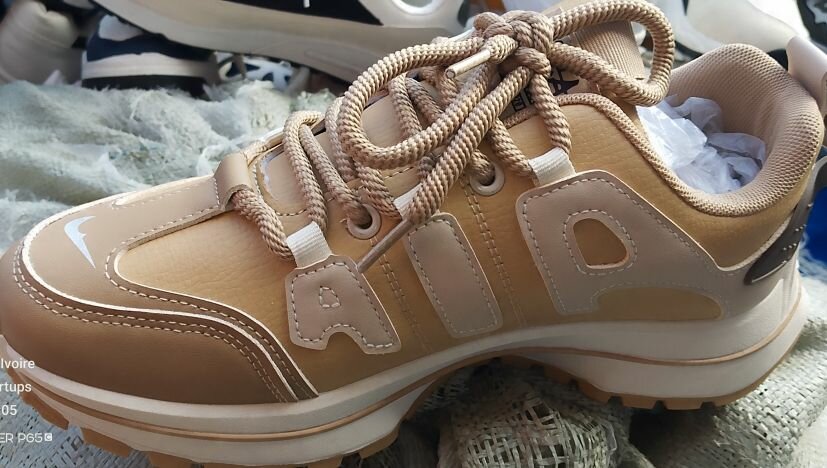 Baskets de mode beige unisexe