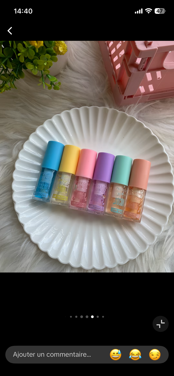 Gloss à lèvres brillant