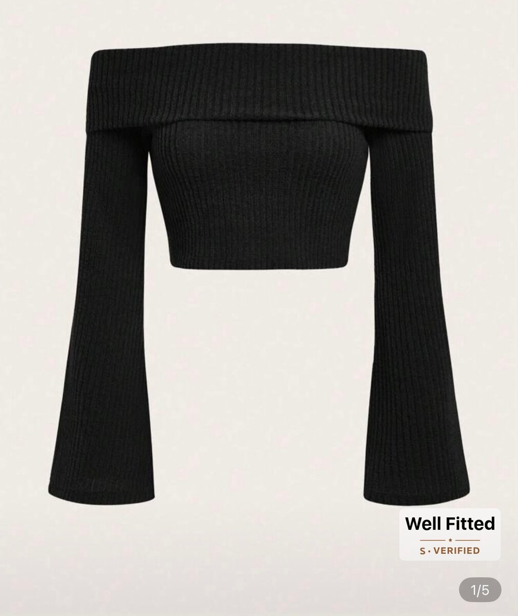 Top à épaules dénudées noir