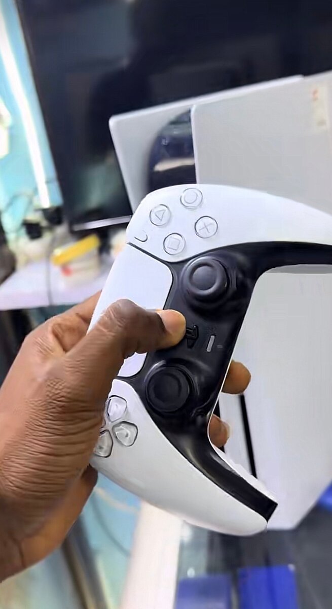 Manette PS5 sans fil rouge