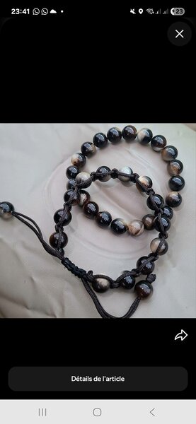 Bracelet en perles naturelles