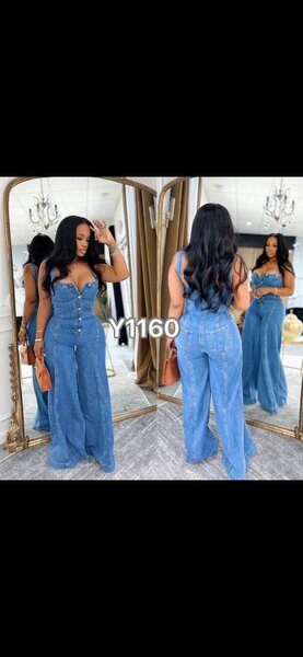 Combinaison en jean élégante