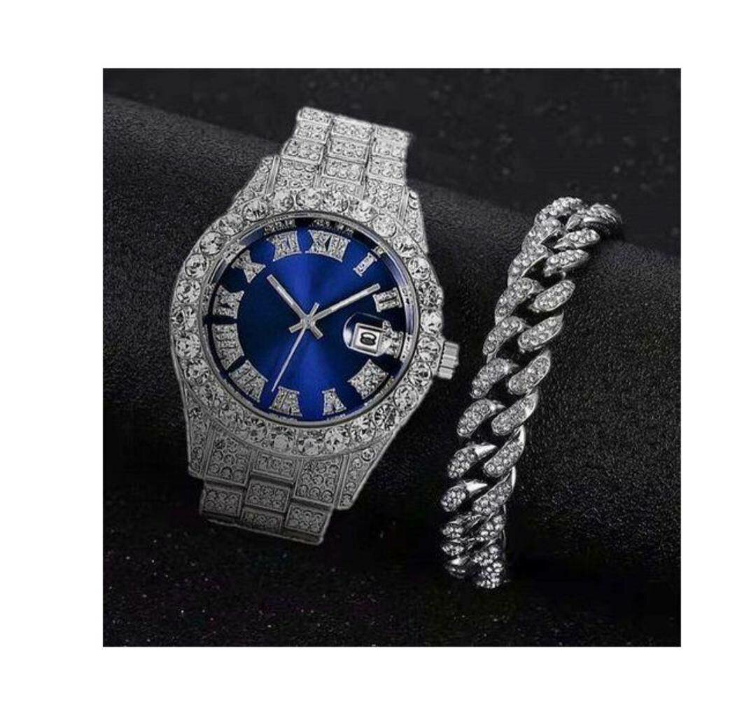 Montre luxe incrustée diamants