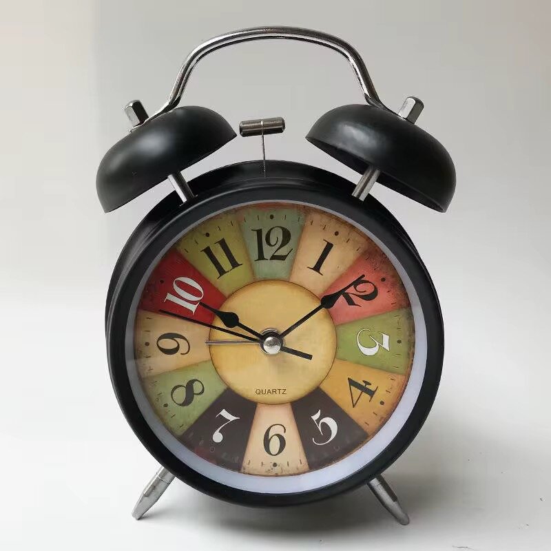 Réveil rétro multicolore