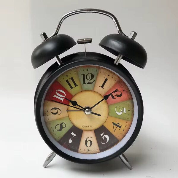Réveil rétro multicolore