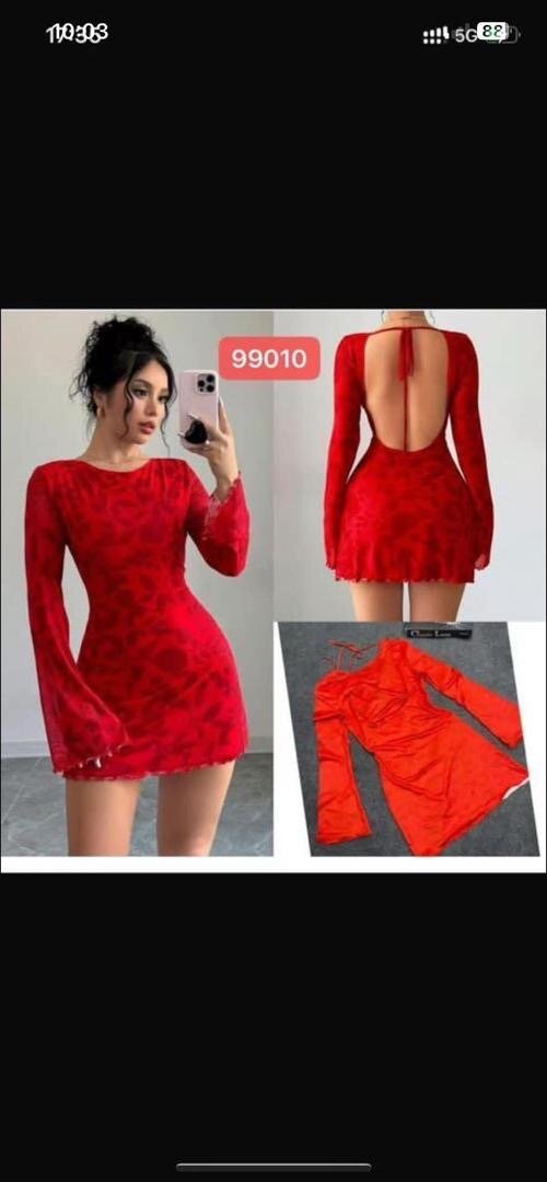 Robe rouge élégante