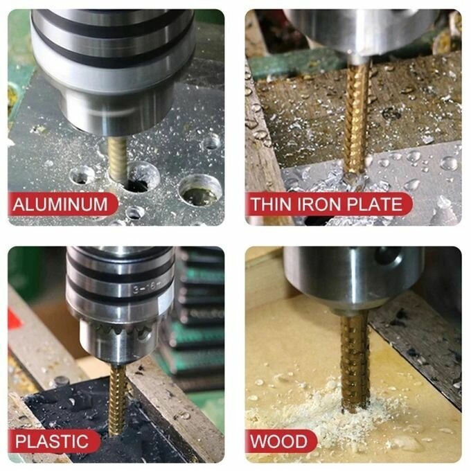 Set de forets étagés métalliques