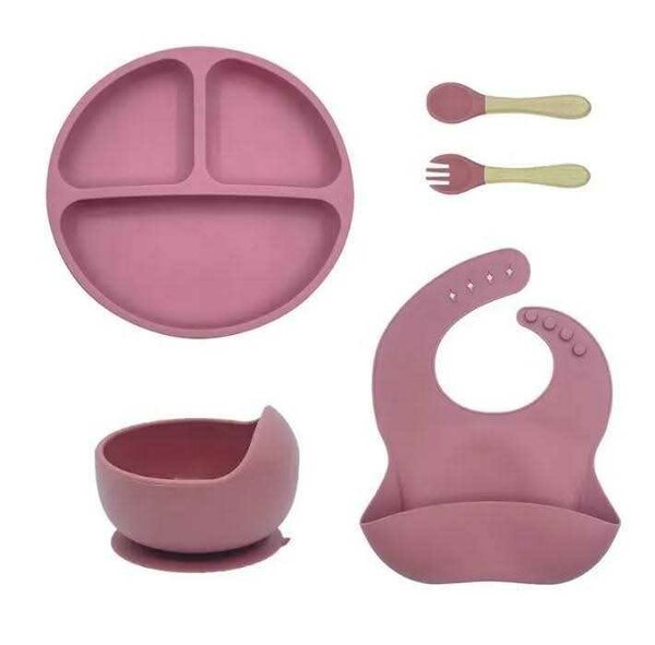 Ensemble repas bébé silicone