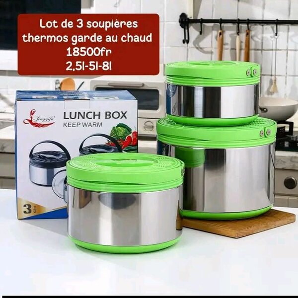 Set de 3 Thermos Soupières
