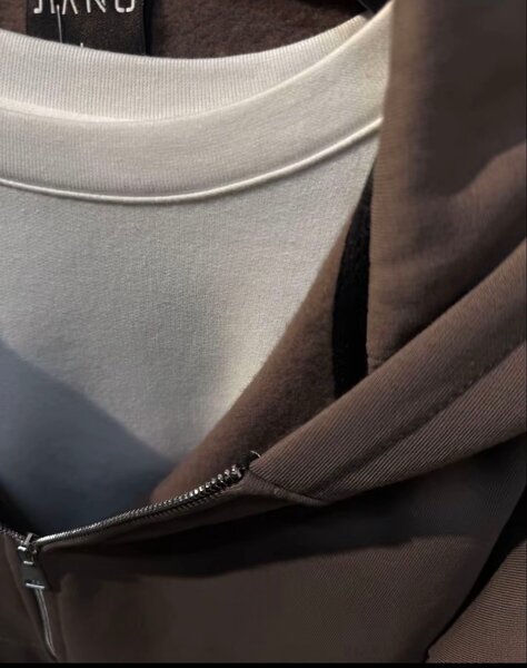 Sweat à capuche marron pour homme