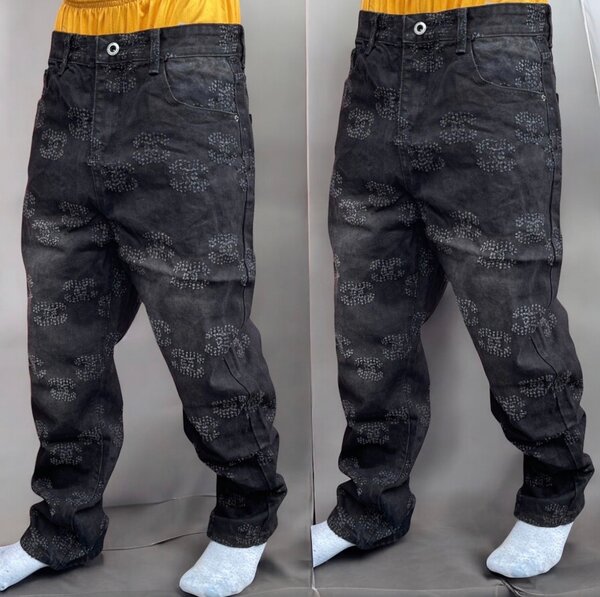 Jeans décontractés motif chic