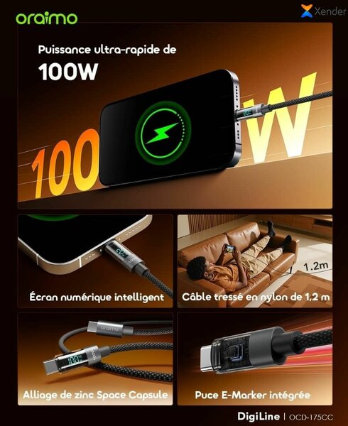 Câble de Charge Rapide 100W