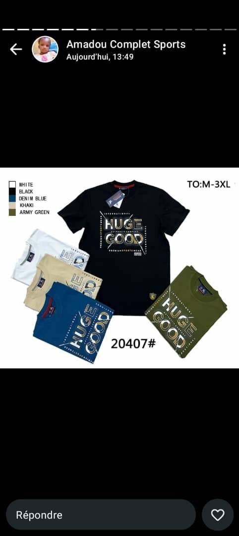 T-shirts sportifs homme M-3XL