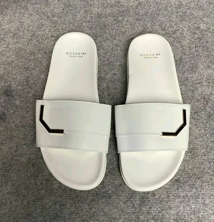 Mules en cuir blanc pour homme et femme