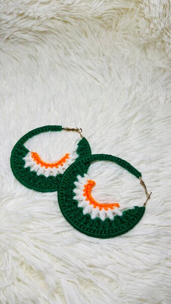 Boucles d'oreilles crochet colorées