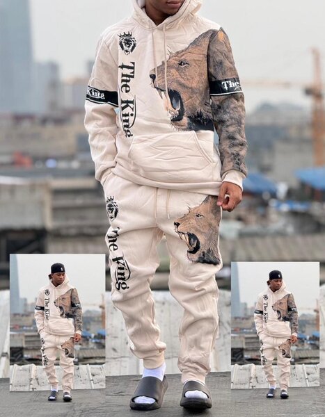 Ensemble survêtement imprimé loup