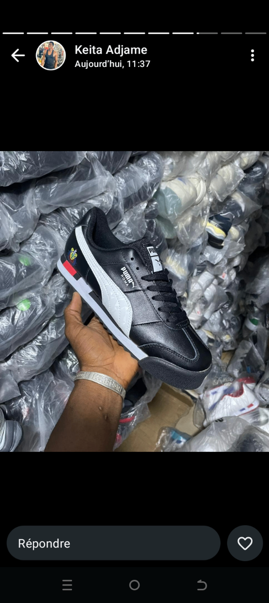 Baskets tendance multicolores