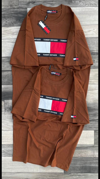 T-shirt Tommy Hilfiger Marron