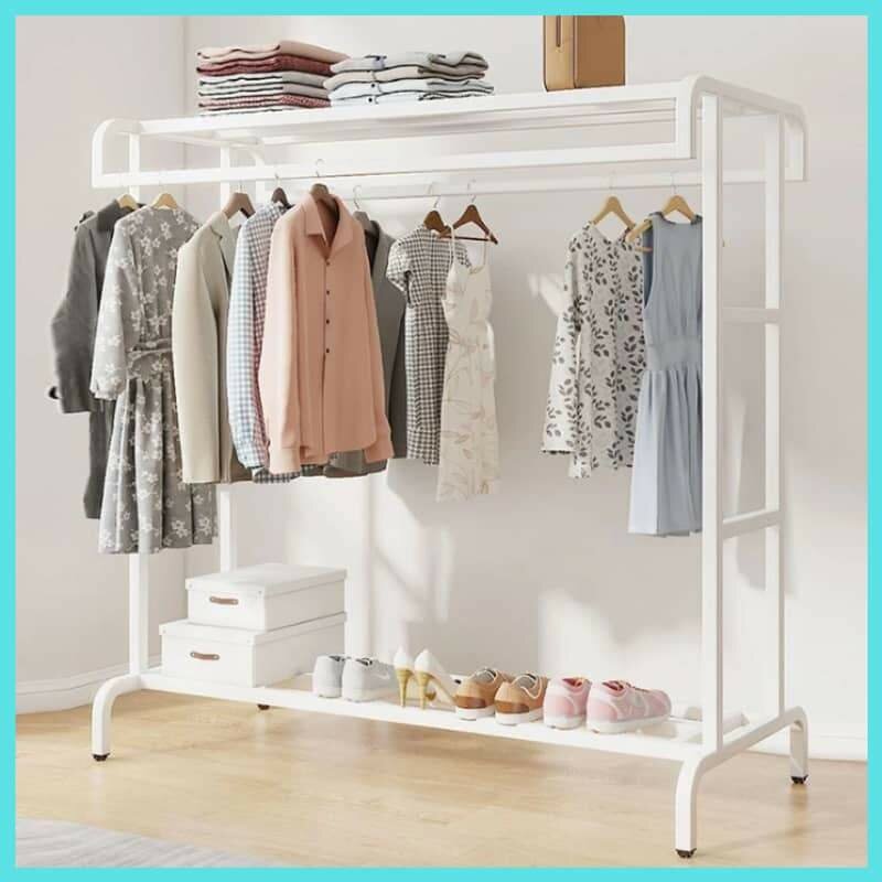 Portant Vêtements Métallique