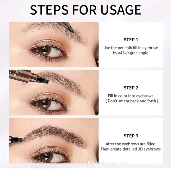 Stylo Sourcils 4-Tips Waterproof