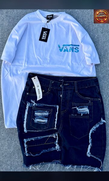 Short en jean décontracté