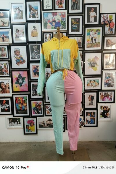 Ensemble survêtement multicolore XL femme