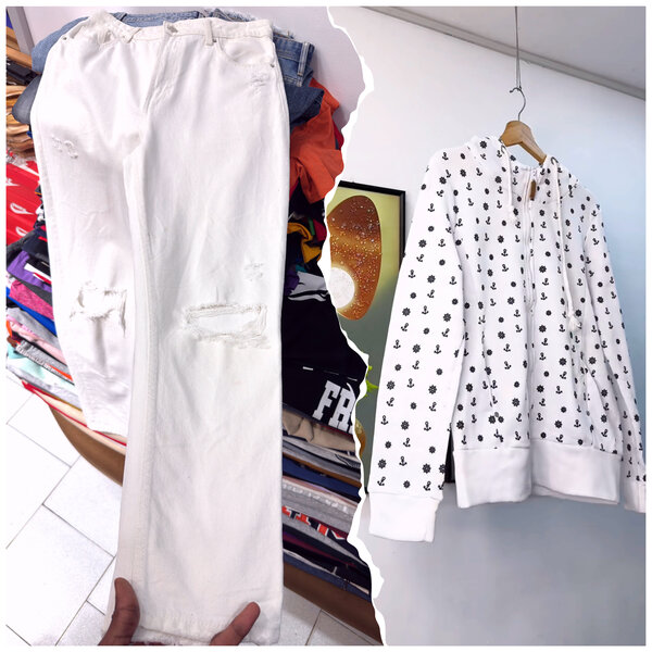Jeans White+pullovers