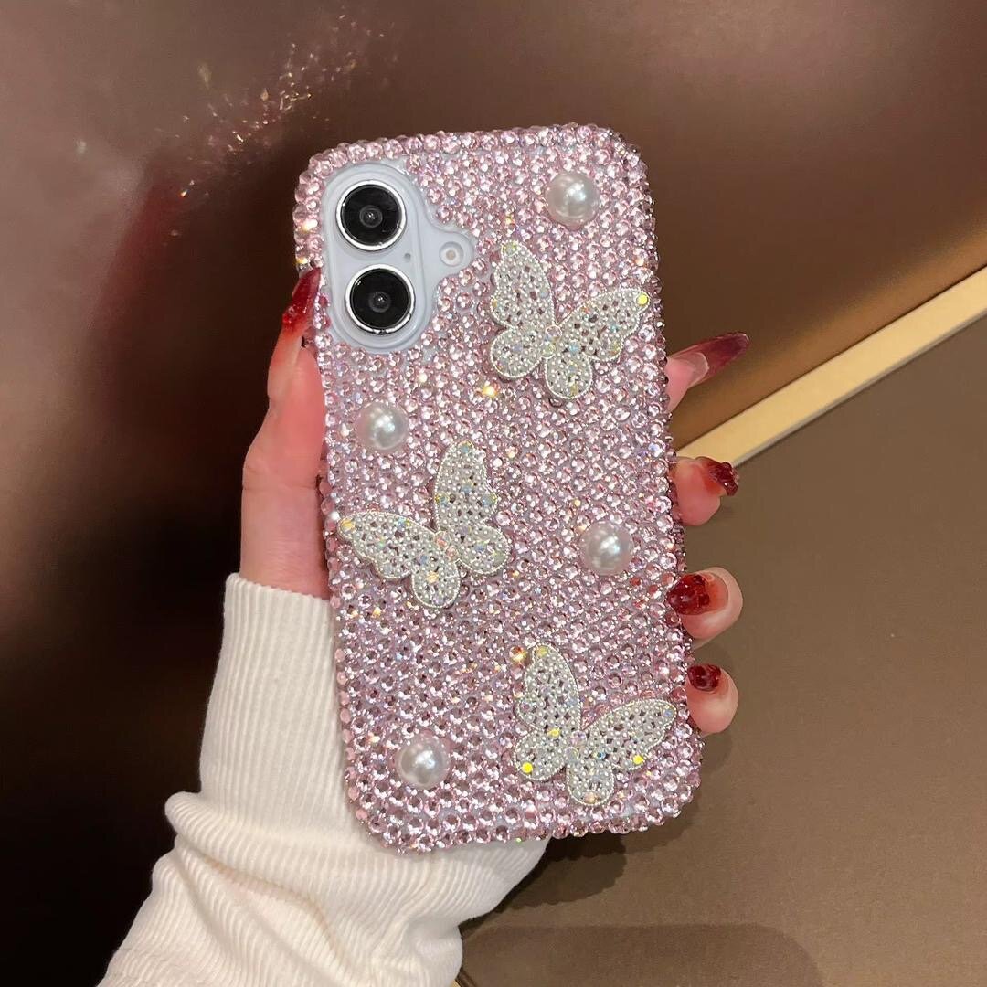 Coque Papillon Strass