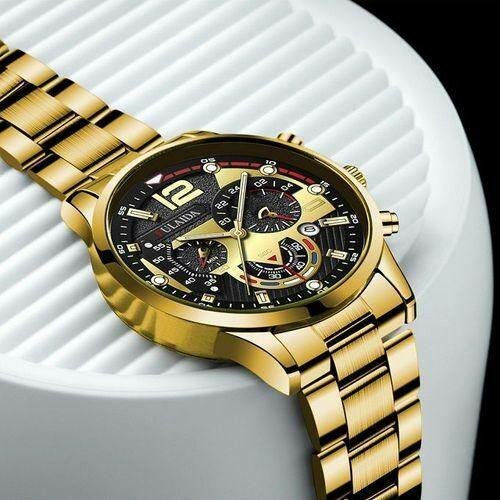 Montre Homme Luxe Dorée