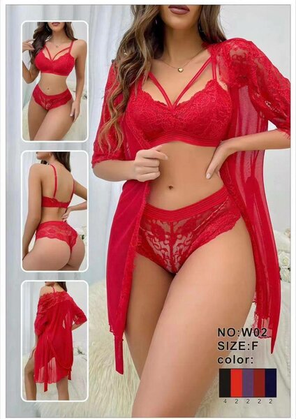 Ensemble lingerie sexy dentelle