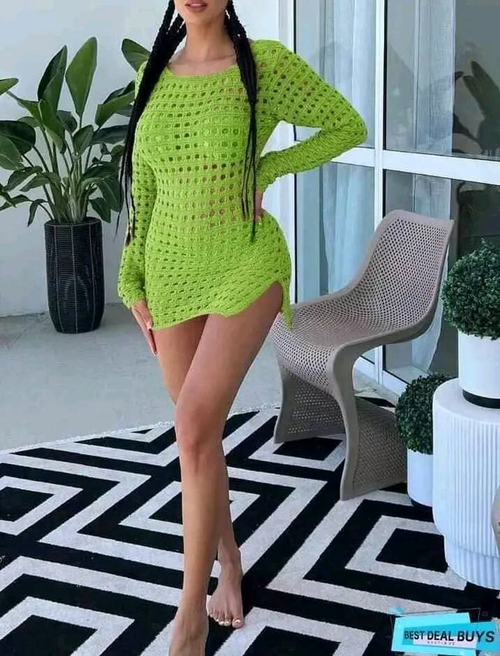 Robe Crochet Dos Nu Sexy