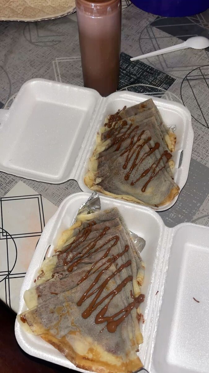 Crêpes sucrées chocolatées