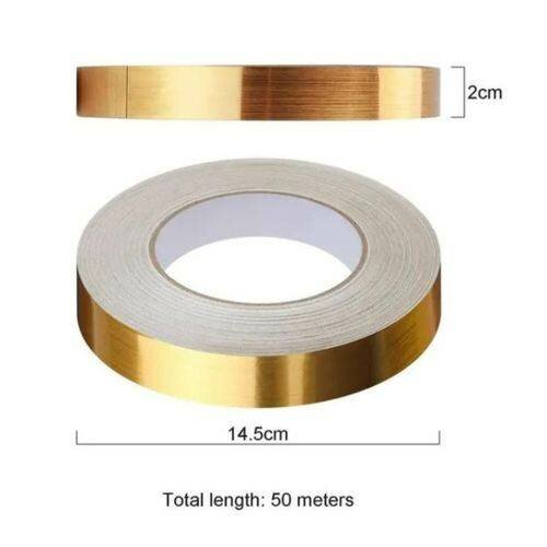 2 Ruban adhésif décoratif doré