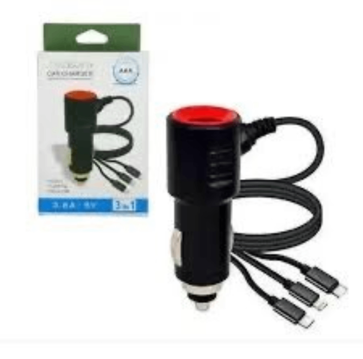 Chargeur de voiture 3 en 1 rapide