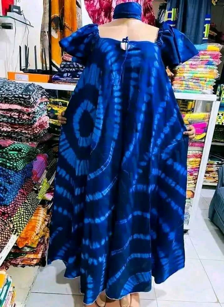 Robe longue colorée taille plus