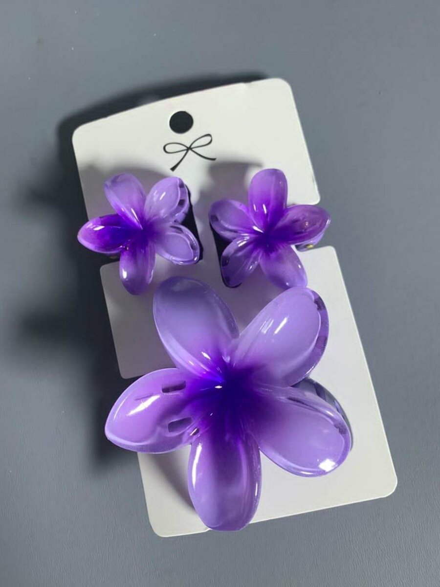 Pinces à cheveux fleurs colorées