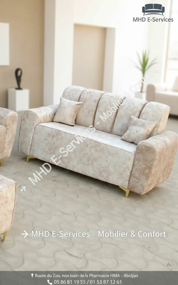 Canapé moderne et confortable