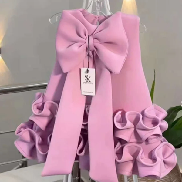Robe de soirée fille en satin