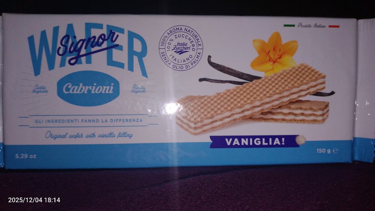 Gaufrettes à la vanille Cabrioni