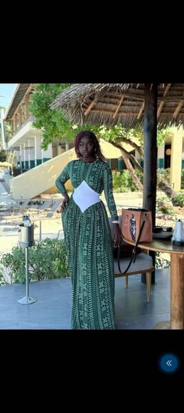 Robe longue imprimée élégante