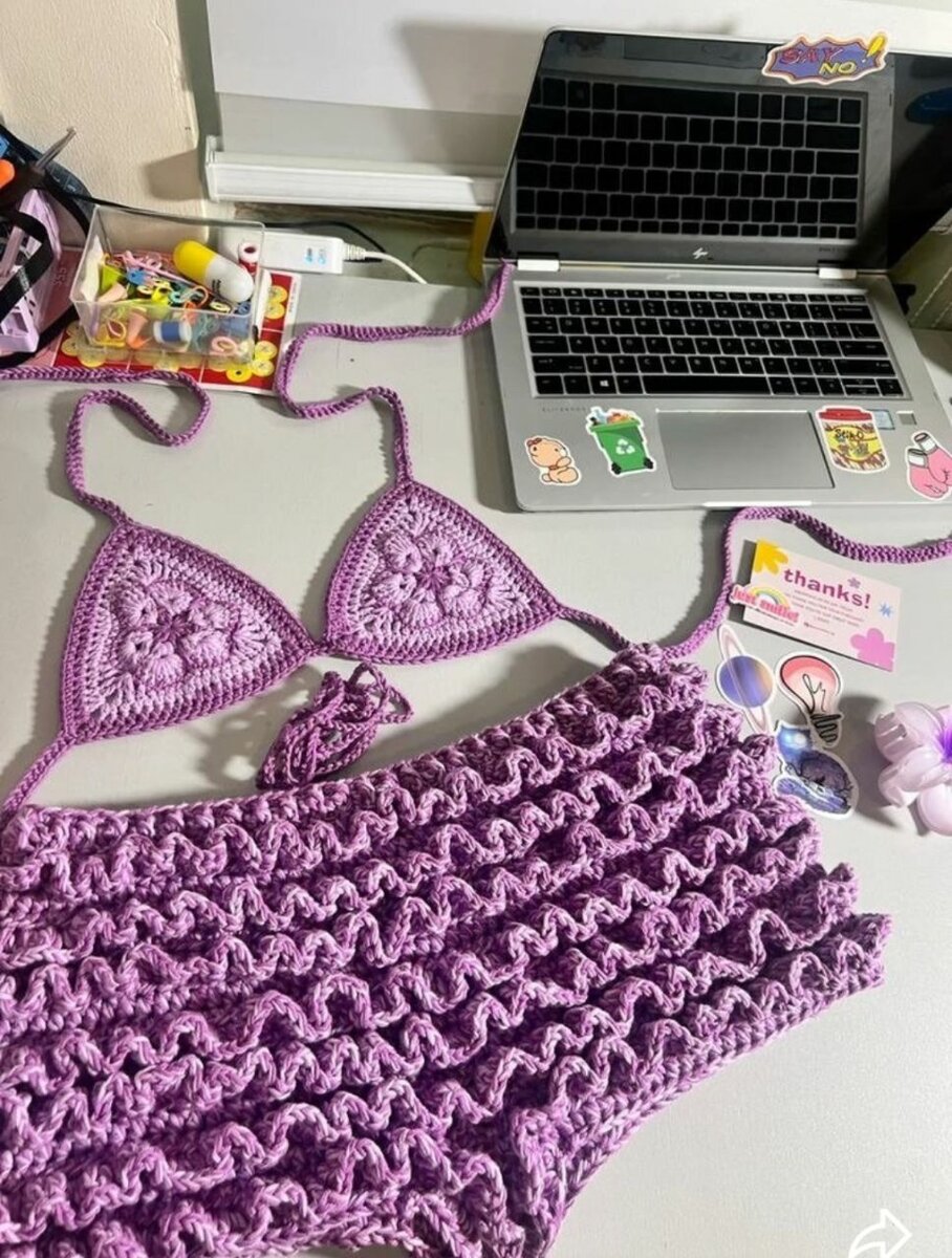 Ensemble Bikini Crochet Élégant