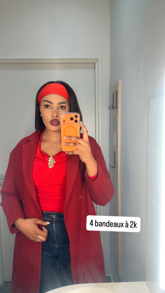 Bandeau élastique coloré femme