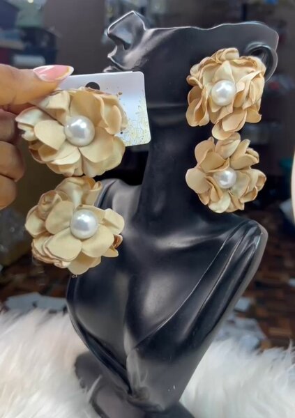 Boucles d'oreilles florales élégantes