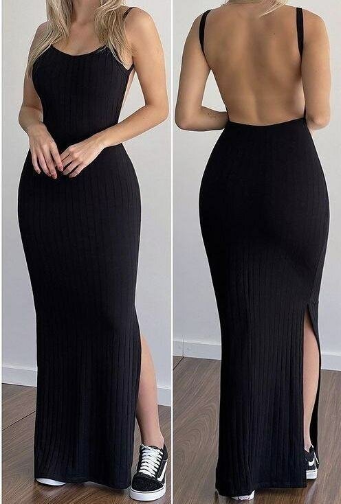 Robe longue dos nu élégante
